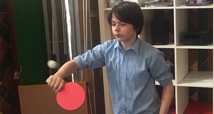 Two people playing Table Tennis at Pimlico Foundation youth project