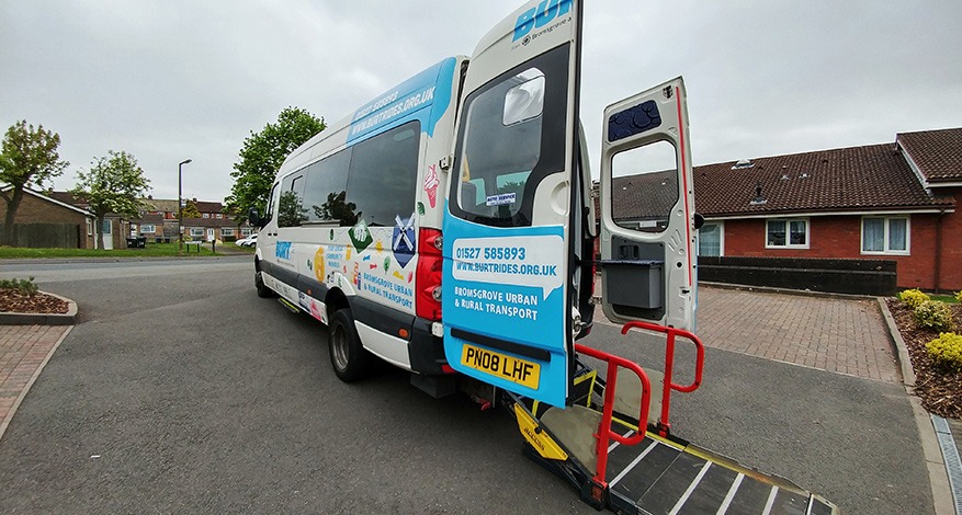 Minibus donated to BARN charity in Redditch for the elderly and disabled