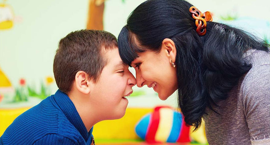 Child plays with parent at CHAT children's charity.