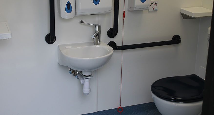 Adapted accessible toilet facilities for Danemead Scouts Camp Site
