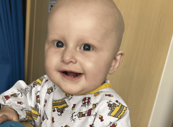 Little boy in pyjamas